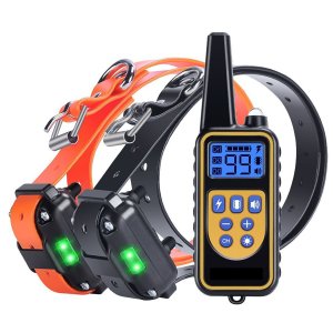 Dog Training Collar with 800 yards Wireless Remote WaterProof&Rechargeable for 2 dogs Dog Training Collar with 800 yards Wireless Remote WaterProof&Rechargeable for 2 dogs