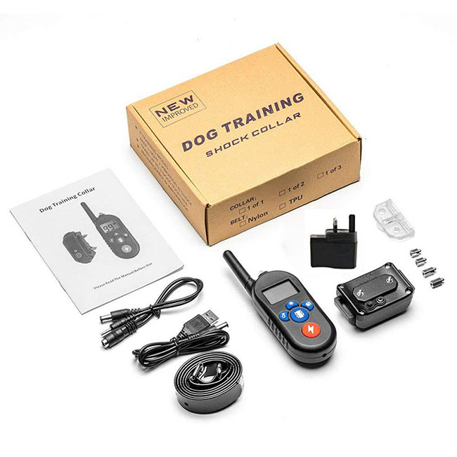 Dog training collar waterproof and Rechargeable for 1 dog