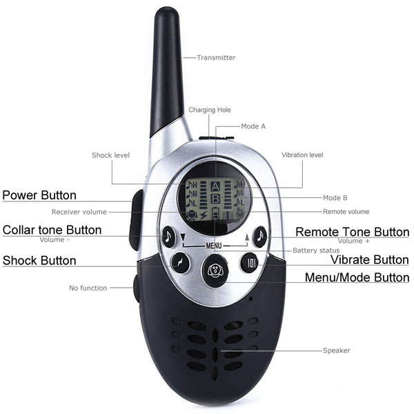 Rechargeable and Waterproof Dog Remote Control M86 Transmitter